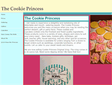 Tablet Screenshot of cookieprincess.com